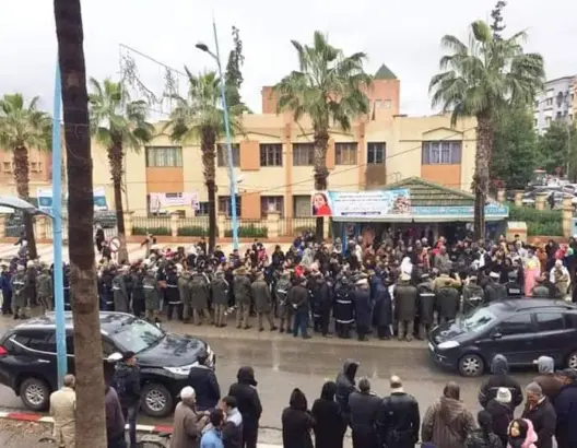 الأمن يطوّق مسيرة أساتذة التعاقد بخنيفرة