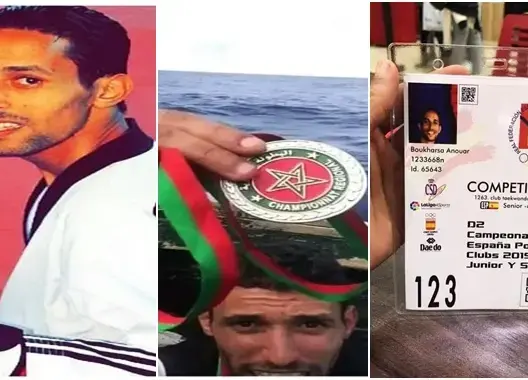 هاجر عبر قوارب الموت.. بوخرصة يمثل إسبانيا في بطولة للتيكواندو