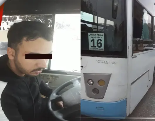 سائق حافلة يتعرض لاعتداء أثناء السياقة ضواحي فاس (صورة)
