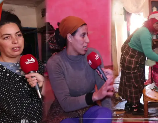 أمهات عازبات يعانين في بيوت أشبه بالكهوف ضواحي الحاجب (فيديو)