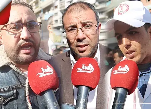 المتعاقدون” يتظاهرون بالبيضاء
