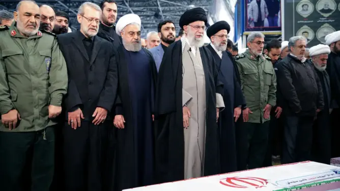 بحضور خامنئي.. إيران تشيع جثمان سليماني وخليفته يتوعد أمريكا