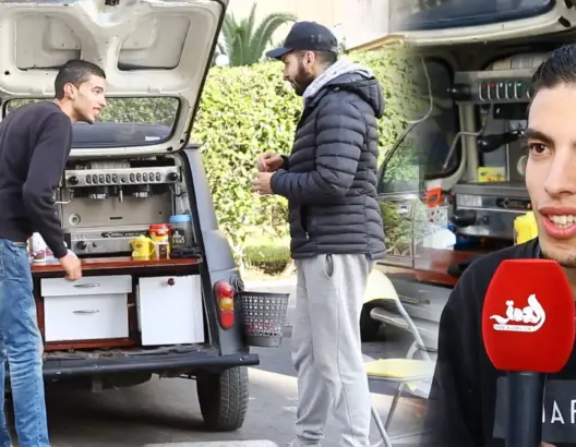أنس.. شاب مغربي من الرباط يحارب البطالة بمشروع مقهى متنقل (فيديو)
