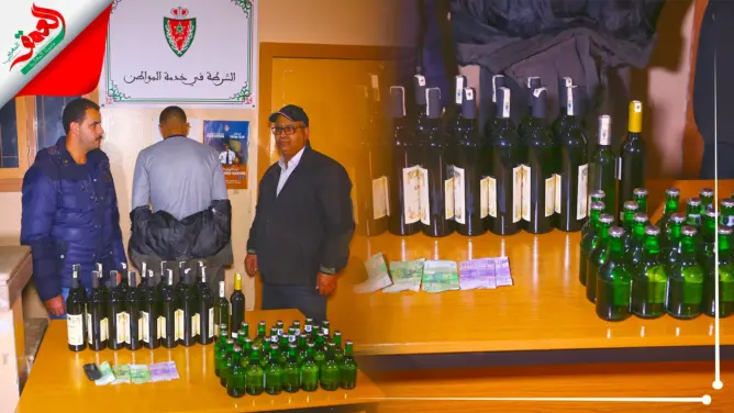 الأمن ينصب كمينا لـ”كراب” بالرباط .. ويضبط قنينات خمر بحوزته ليلة “البوناني” (فيديو)