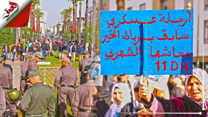 المتقاعدون العسكريون ومعطوبو حرب الصحراء يبحثون عن “الإنصاف” أمام البرلمان.. وقوات الأمن تحاصرهم