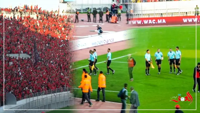 جماهير الوداد تنفجر غضبا في وجه الحكم جيد (فيديو)
