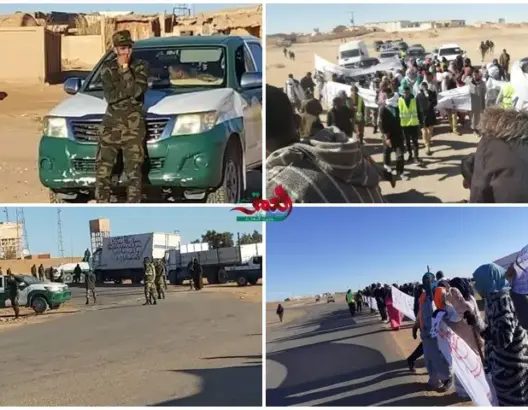 الاحتجاجات تتصاعد بتندوف.. ومليشيات البوليساريو تحاصر المتظاهرين (صور)