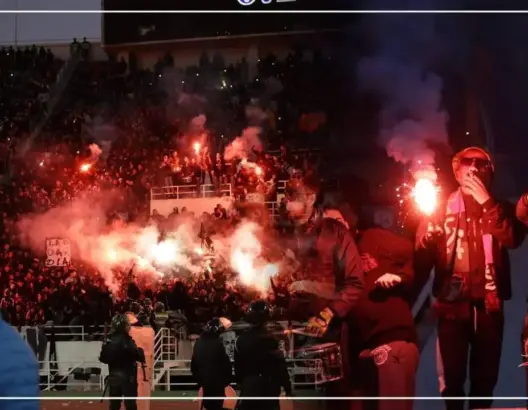 كركاج رهيب لجماهير الجيش الملكي في مباراة برشيد (فيديو)