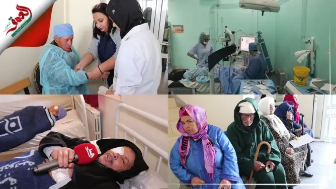 2000 مستفيد في حملة طبية متعددة الإختصاصات بإقليم الحاجب(فيديو)