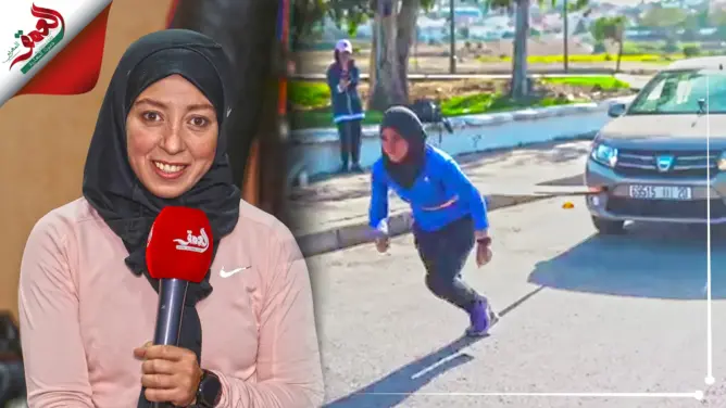 بطلة مغربية تجر سيارة بجسدها وتبهر الحاضرين بطنجة.. تتدرب لساعات في اليوم وهذه رسالتها للمسؤولين