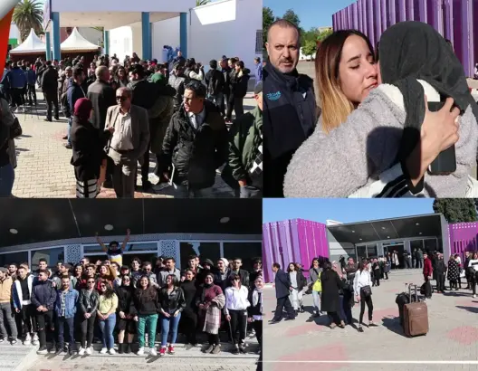 بالدموع والعناق الحار.. هكذا غادر “مغاربة الصين” الحجر الصحي بمكناس (فيديو)