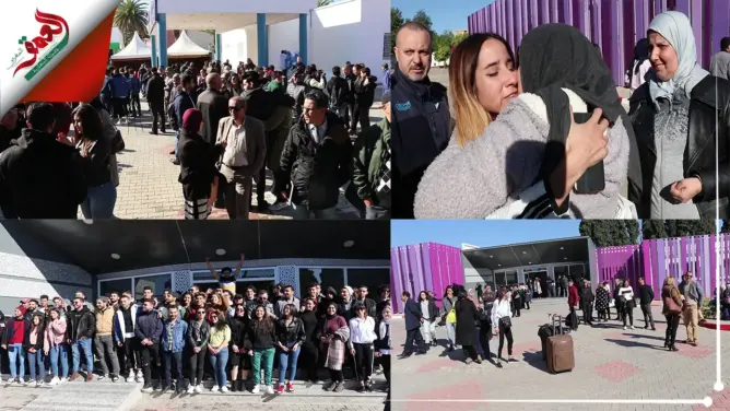 بالدموع والعناق الحار.. هكذا غادر “مغاربة الصين” الحجر الصحي بمكناس (فيديو)