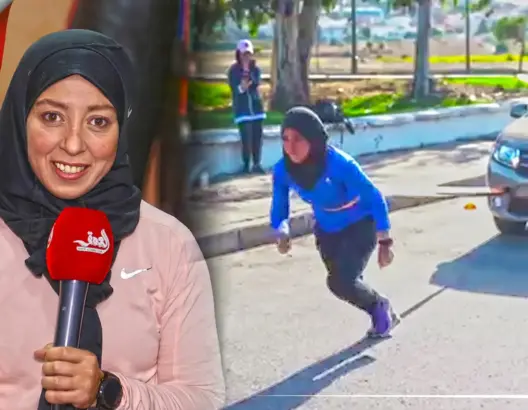 حنان.. بطلة مغربية تجر سيارة بجسدها بطنجة وتوجه رسالة للمسؤولين (فيديو)