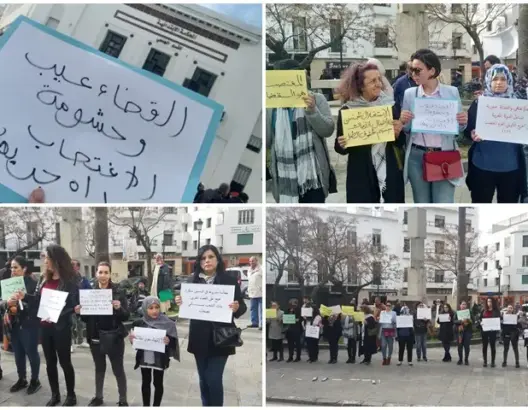 هروب “البيدوفيل” الكويتي يُخرج احتجاجات أمام محكمة الأسرة بتطوان (صور)