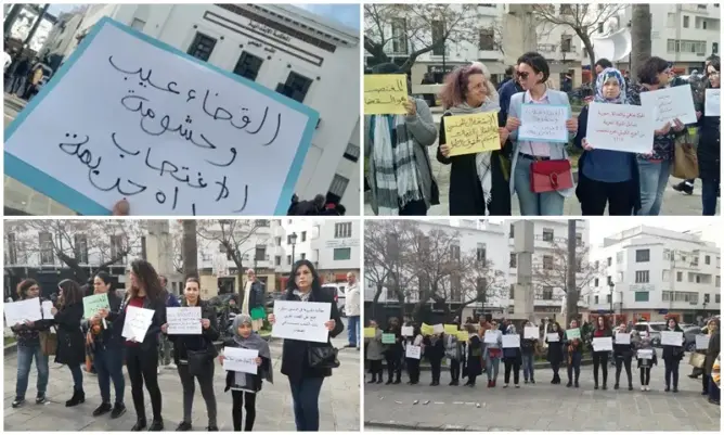 هروب “البيدوفيل” الكويتي يُخرج احتجاجات أمام محكمة الأسرة بتطوان (صور)
