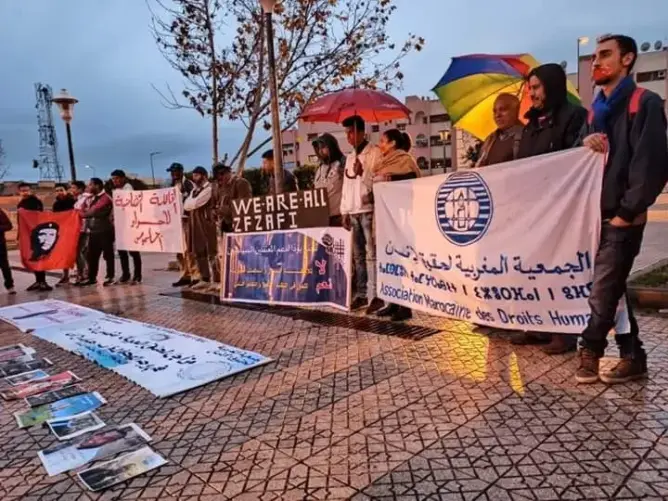 في ذكرى 20 فبراير.. محتجون بخنيفرة يطالبون بحرية “بوذا” (صور)