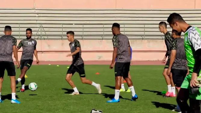 هكذا مرت الحصة التدريبية الأخيرة للرجاء قبل مواجهةمازيمبي(فيديو)