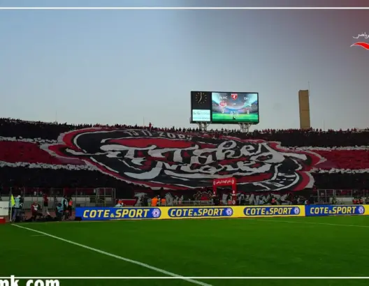 تيفو أسطورية للجماهير الودادية يغطي مدرجات دونور(فيديو)