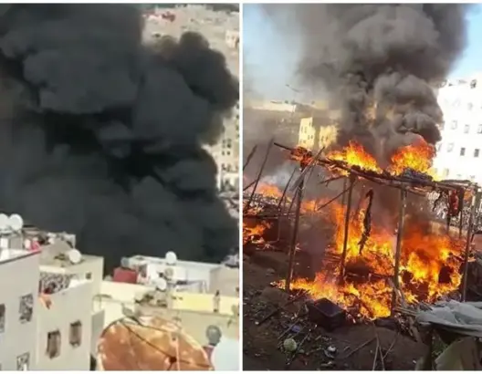 أعمال شغب تُوقع إصابات وتخريب سيارات أمنية بفاس عقب حريق بسوق للخضر
