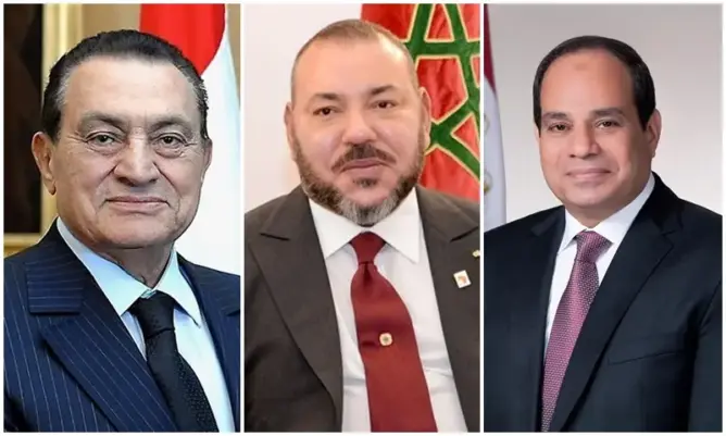 الملك يعزي السيسي في وفاة الرئيس المصري السابق حسني مبارك