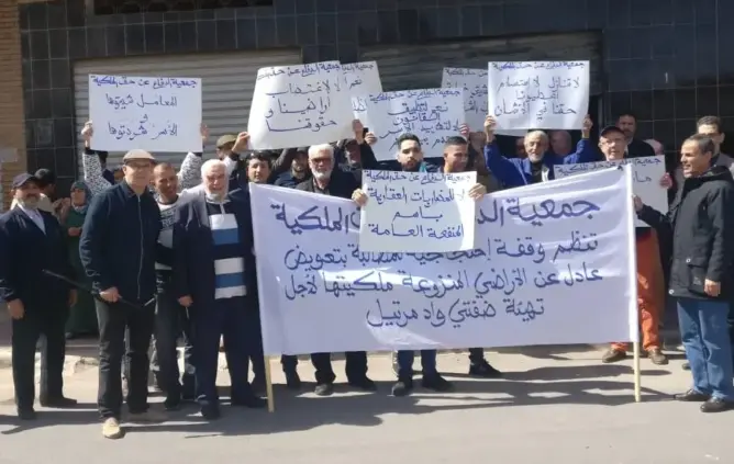 منع متضرري نزع الملكية بتطوان من التظاهر.. وبنعجيبة: لن نتوقف (صور)