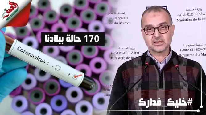 اليوبي يقدم حصيلة وباء كورنا بالمغرب: 170 إصابة و5 وفيات و6 حالات شفاء