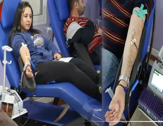 تزامنا مع الحجر الصحي.. مواطنون بالبيضاء يُلبون نداء التبرع بالدم (فيديو)