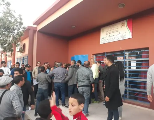 بسبب حضور حامي الدين لأيت ملول..اشتباكات بين أنصار أيت الجيد ومناضلي البيجيدي (صور)