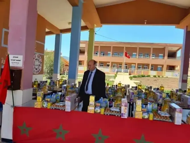 مديرية بني ملال تخصص مواد الإطعام المدرسي لفقراء الإقليم