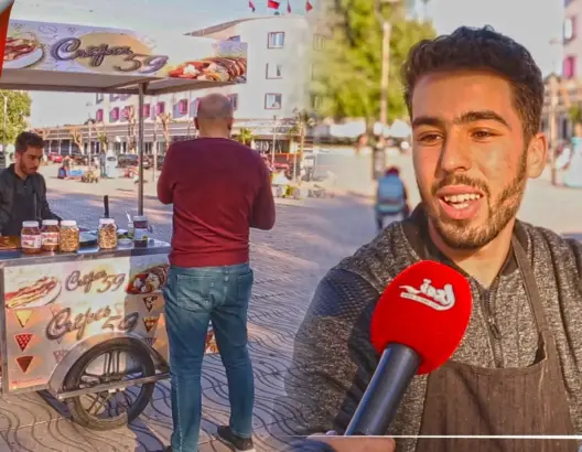 محمد.. طالب جامعي يعيل نفسه عبر مشروع للكريب بالقنيطرة (فيديو)