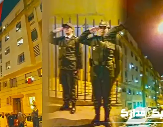 مغاربة يرددون النشيد الوطني من النوافذ والشرفات (فيديو)
