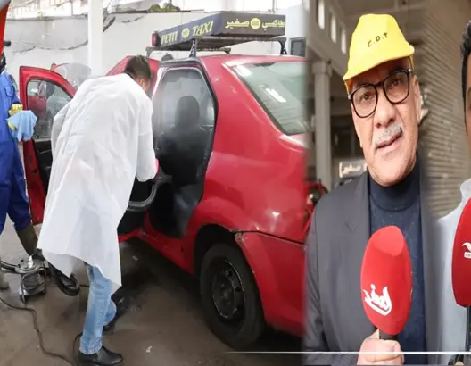 سلطات البيضاء تشرع في تعقيم “الطاكسيات” لمواجهة “كورونا” (فيديو)