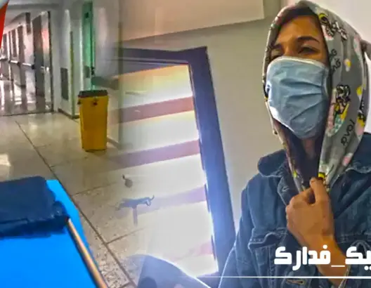 بالدموع .. مصابة بـ”كورونا” تشتكي الجوع (فيديو)