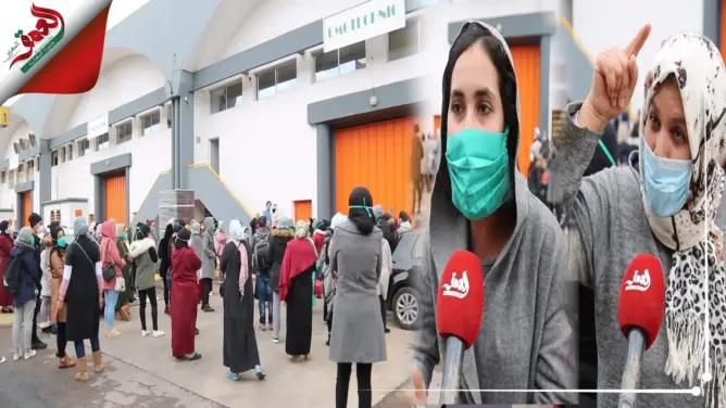 بعد إصابة زميلتهن بـ”كورونا”.. عاملات مصنع بالبيضاء يدخلن في حالة هستيرية من البكاء (فيديو)