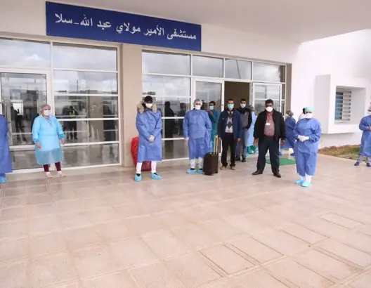 سلا خالية من “كورونا” بعد مغادرة آخر مصاب مستشفى مولاي عبد الله