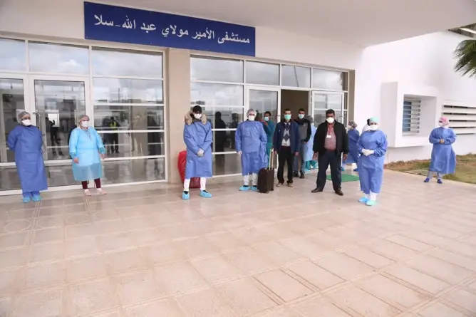 سلا خالية من “كورونا” بعد مغادرة آخر مصاب مستشفى مولاي عبد الله