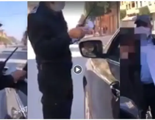 إيقاف سائق رفض تقديم ورقة الخروج الاستثنائية للشرطة بتارودانت