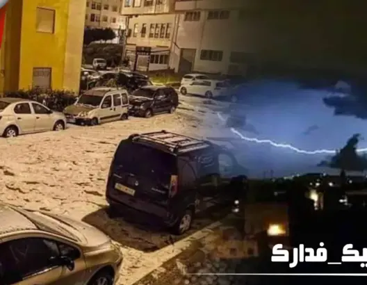 في مشهد غير مألوف.. “التبروري” يكسي مدينة طنجة بالبياض وتساقط غزير للأمطار (فيديو)
