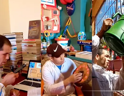 ورشات يدوية والبستنة والتدريس عن بعد.. هكذا يقضي أستاذ بالفقيه بنصالح يومه (فيديو)