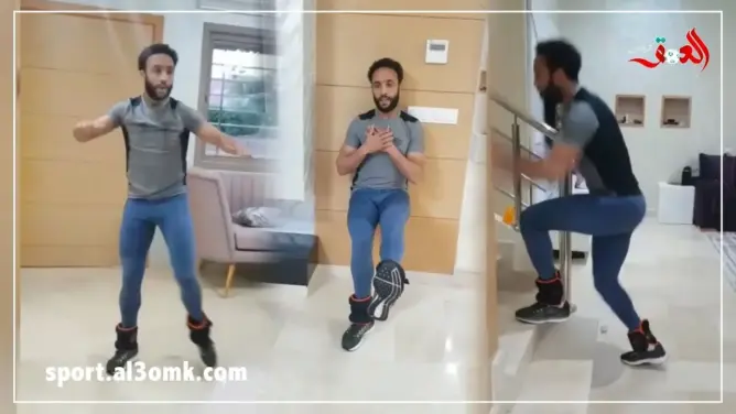 عصام الراقي يبدع في حصص التداريب المنزلية خلال فترة الحجر الصحي(فيديو)