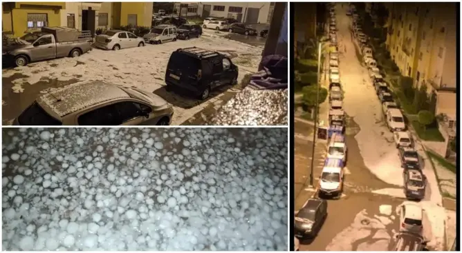 في مشهد غير مألوف.. “التبروري” يكسي مدينة طنجة بالبياض وتساقط غزير للأمطار (فيديو صور)