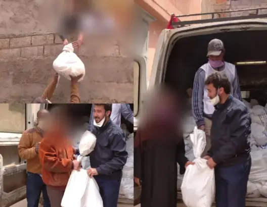 اعتقال فاعلين جمعويين بدمنات أثناء توزيعهم لمساعدات غذائية