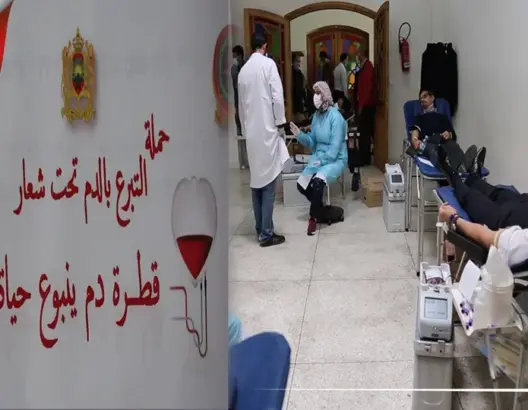 قضاة ومحامو وموظفو المحكمة الزجرية بالبيضاء يتبرعون بالدم (فيديو)
