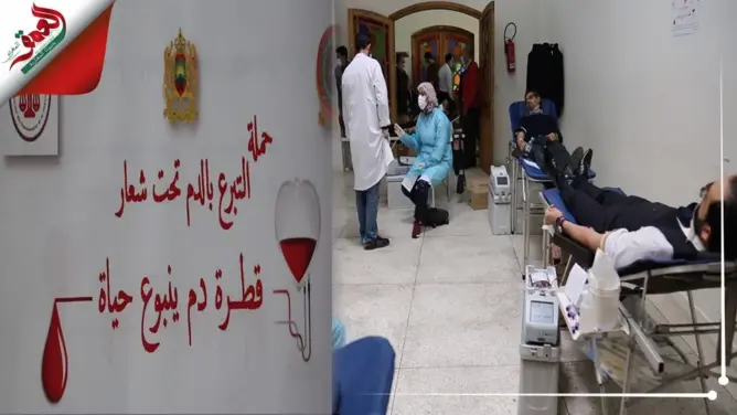 قضاة ومحامو وموظفو المحكمة الزجرية بالبيضاء يتبرعون بالدم (فيديو)