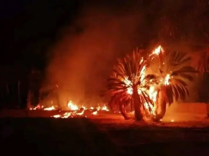 اندلاع حريق بواحة “إميتك” ضواحي طاطا