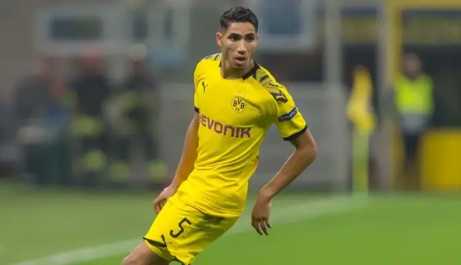 أشرف حكيمي يُحقق رقما قياسيا جديدا في الدوري الألماني