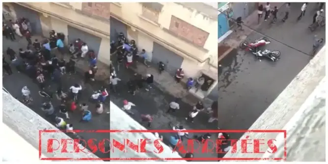 أمن سلا يوقف 5 أشخاص بشبهة خرق الطوارئ وتعنيف عناصر الشرطة (فيديو)