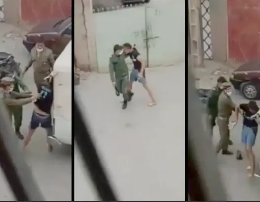 غضب حقوقي يرافق إعتقال مصور فيديو اعتداء “مخازنية” على شاب بمراكش