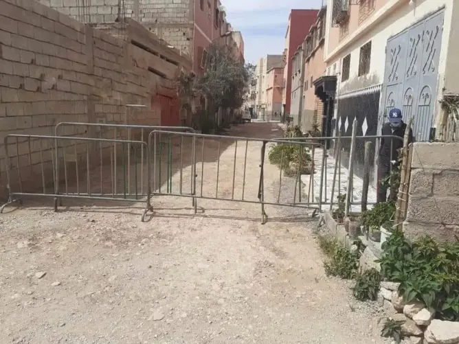 تطويق حي ضواحي إنزكان بعد ظهور حالات إصابة بكورونا