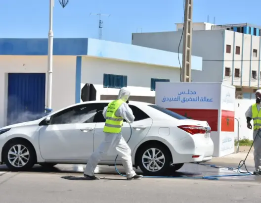 إحداث 8 محطات لتعقيم العربات بعمالة المضيق الفنيدق (صور)